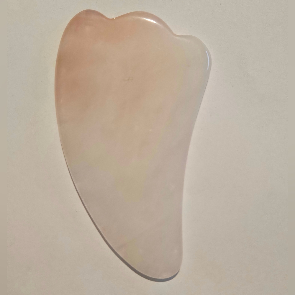 NWT Gua Sha Pink Quartz Facial Tool Massage - Picture 8 of 11